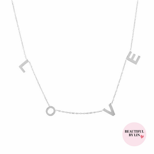 Silver Love ketting