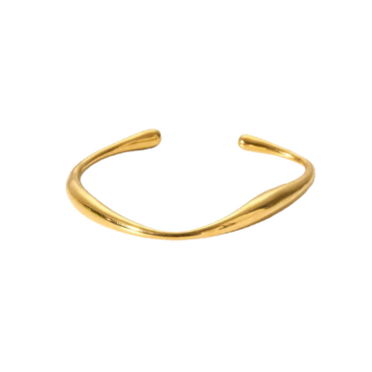 Asymmetrische armband goud