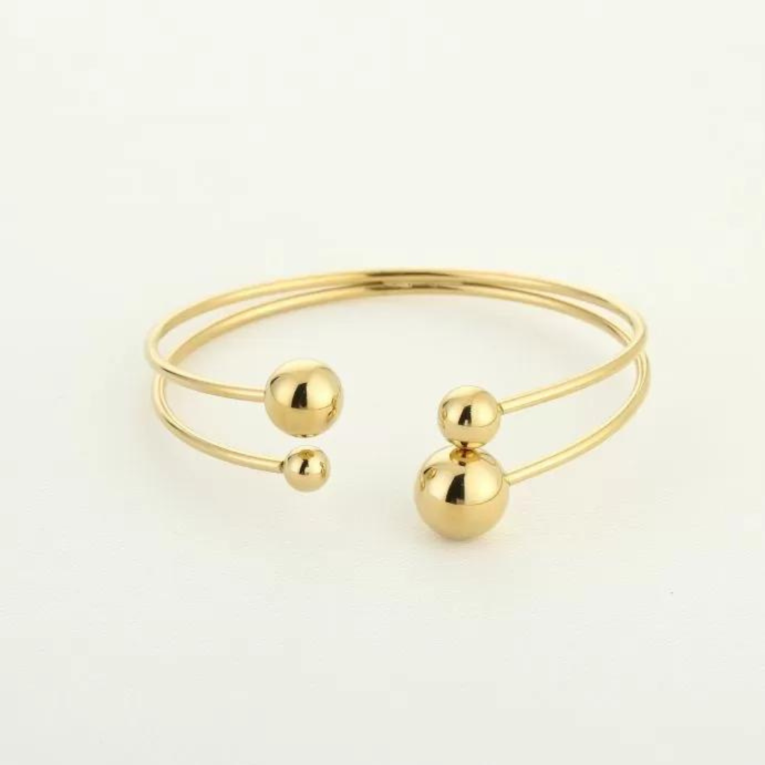 Bangle armband met bollen