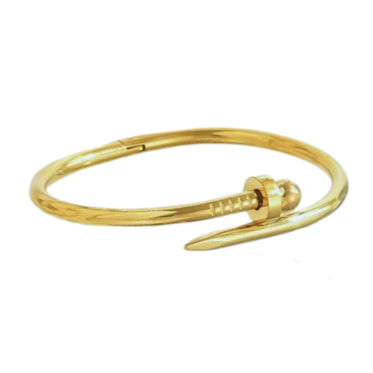 Gouden spijkerarmband