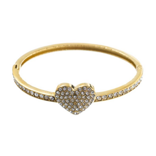 Harten armband met strass