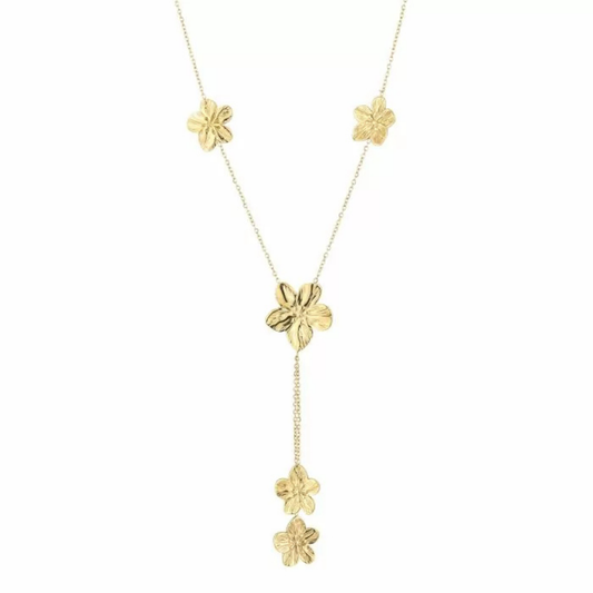 Lange ketting bloemen