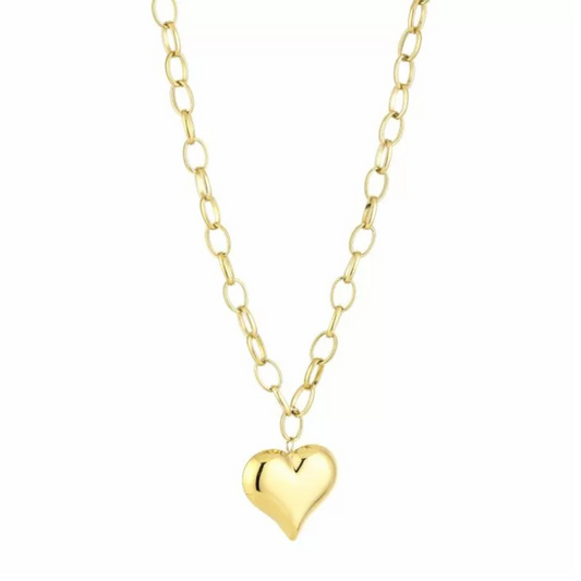 Lange ketting met hart