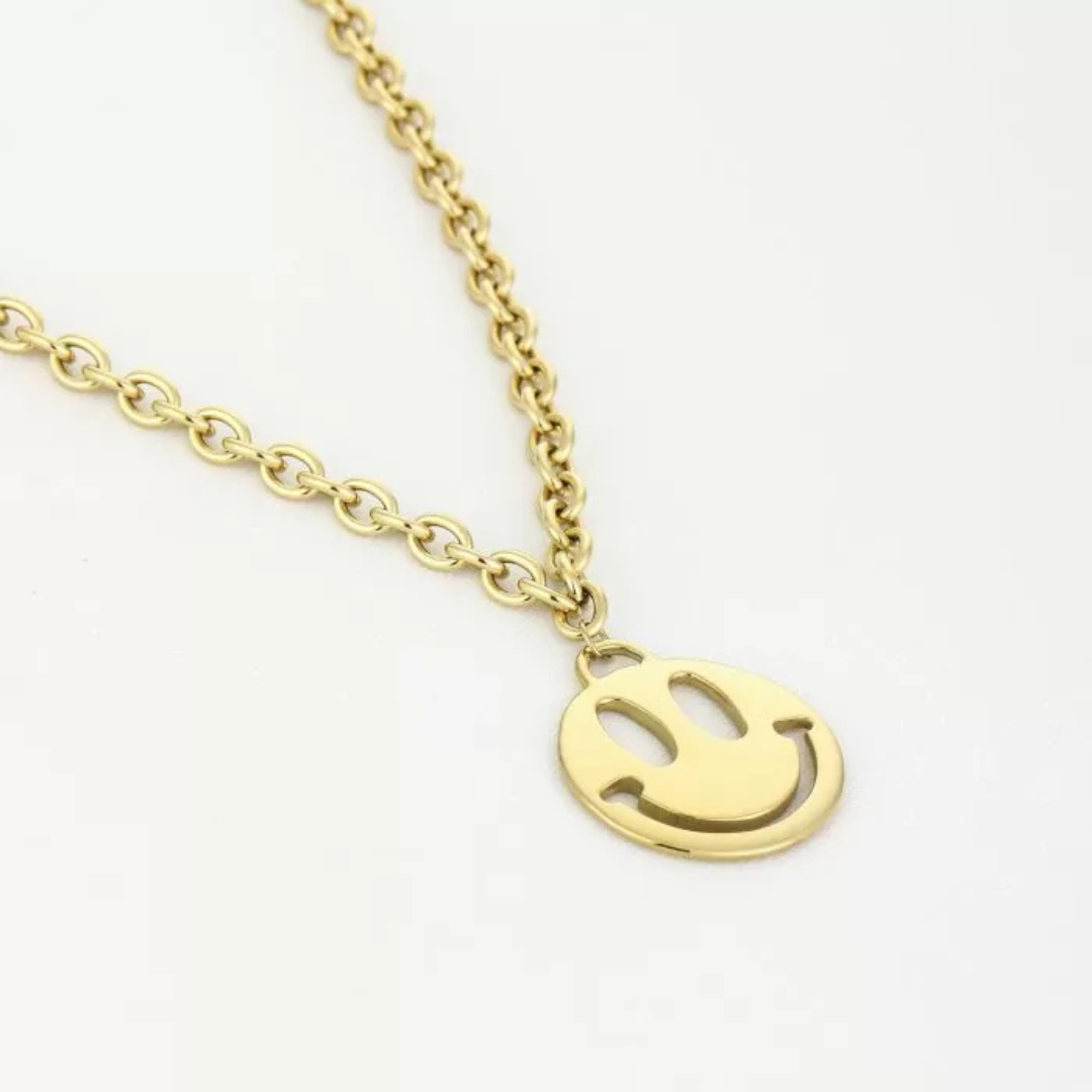 Lange ketting met smiley