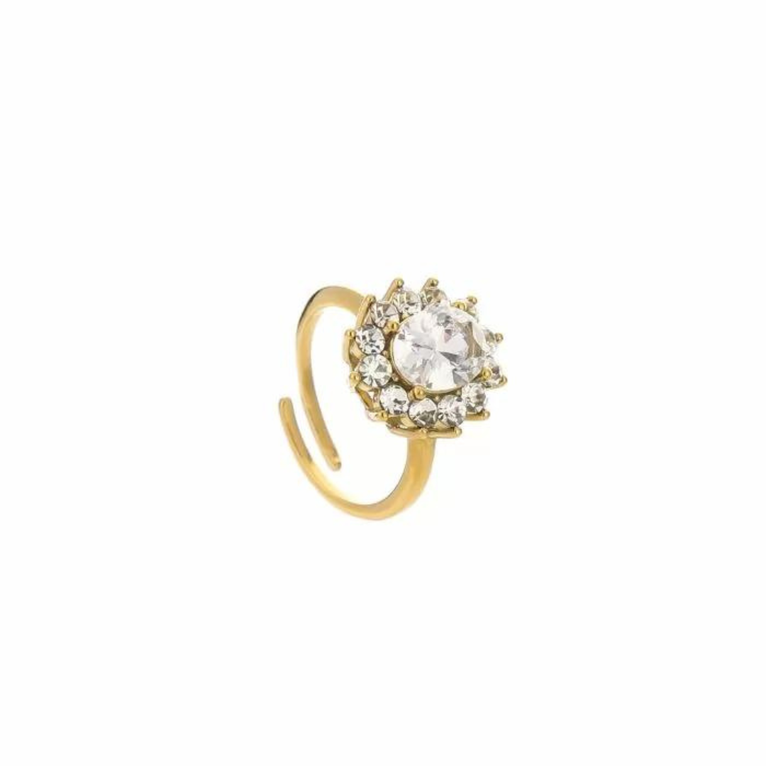 Gouden ring met diamant