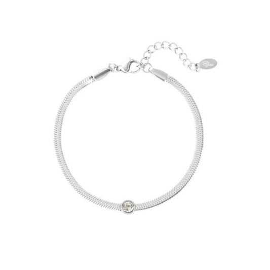 Schakel armband met diamant