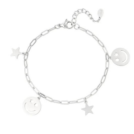 Smiley ster armband